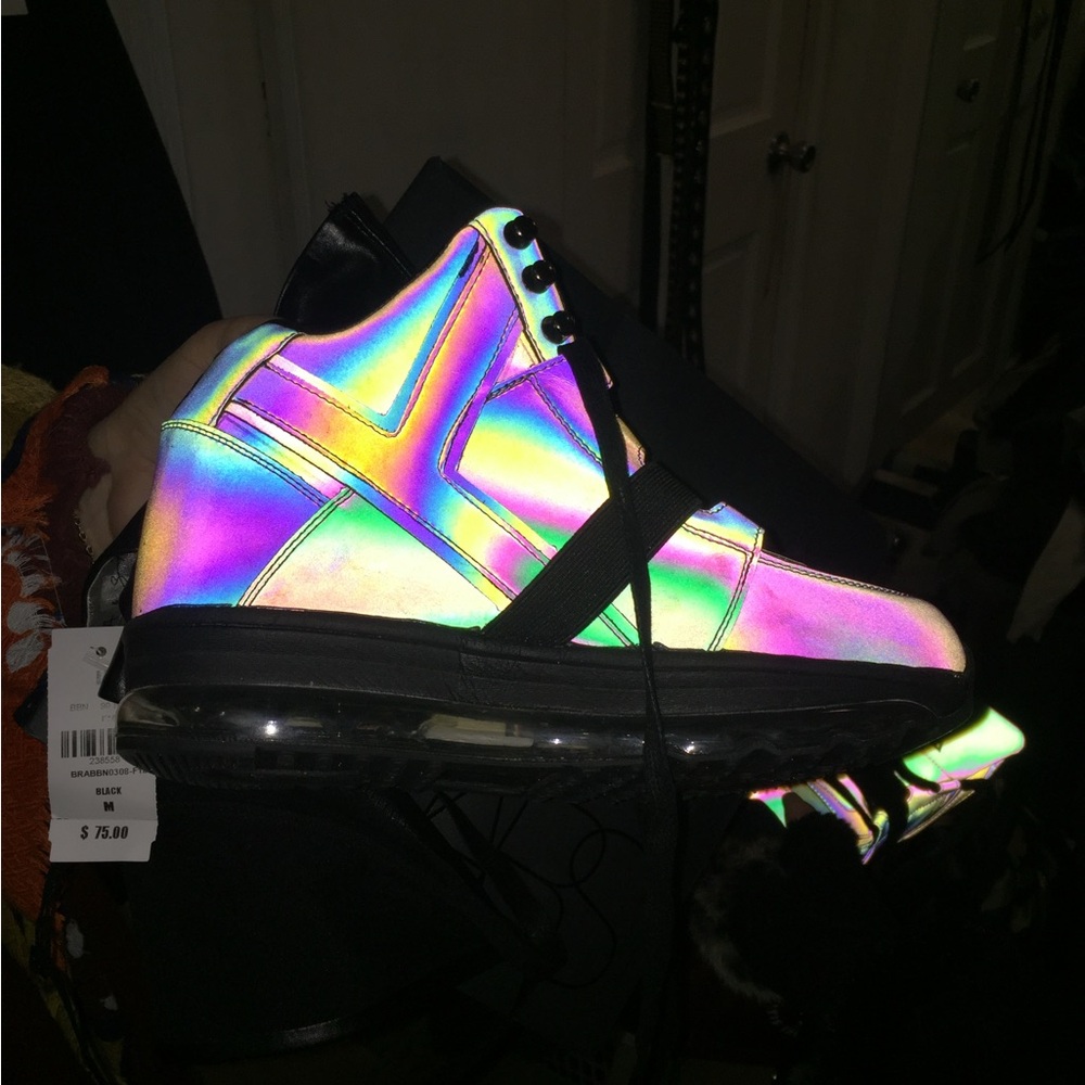 Iridescent High-Top Women’s Sneaker - Black Sole